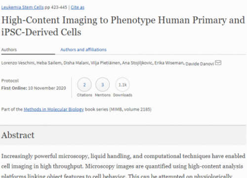 Stem cell publication image